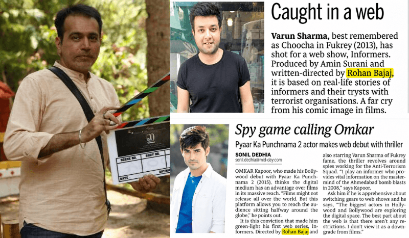 Rohan Bajaj as a screenwriter